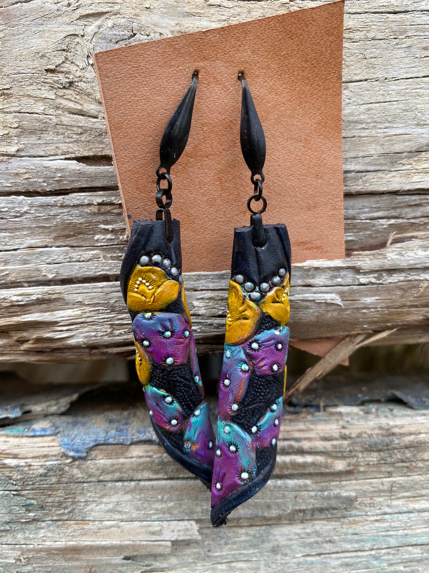 Rolled Cactus Earrings