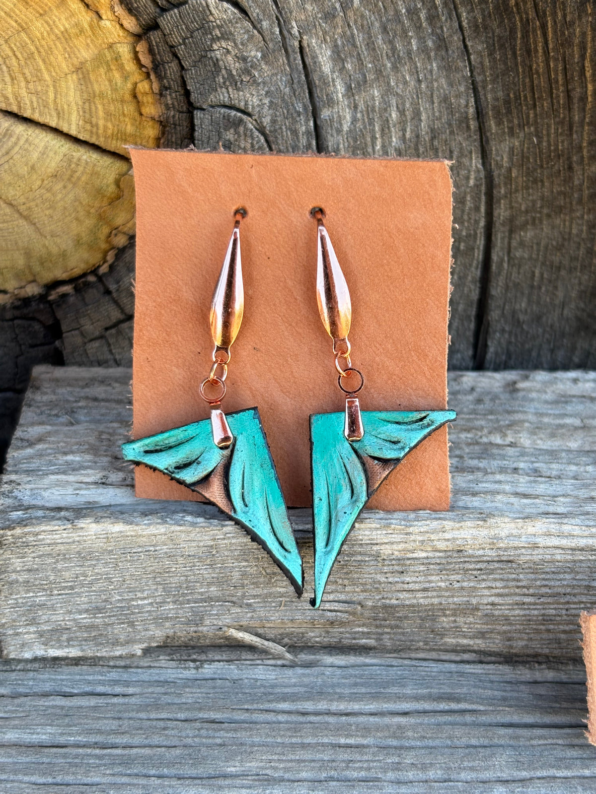 Blue Pedal Earrings