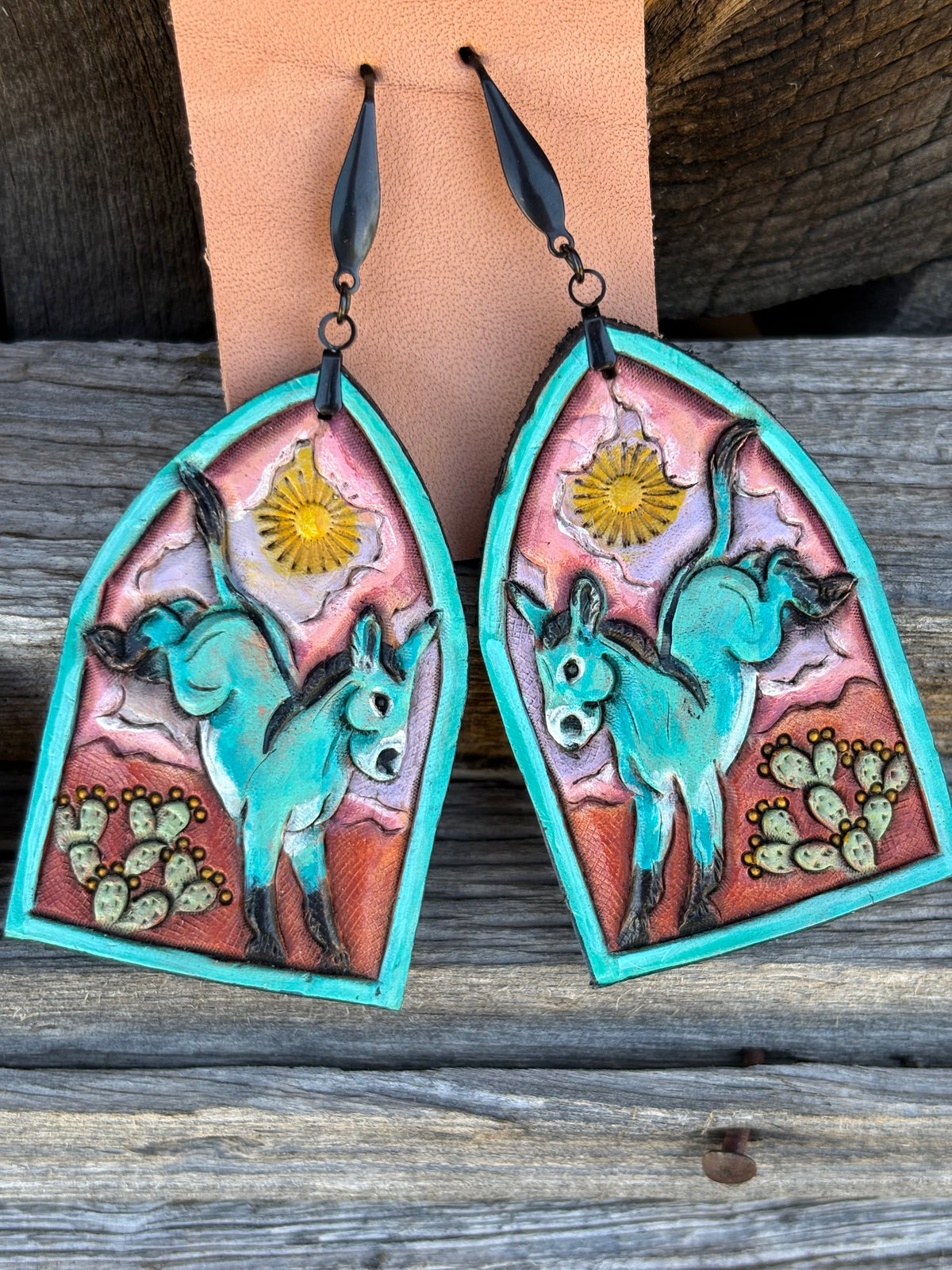 Blue Ass Earrings