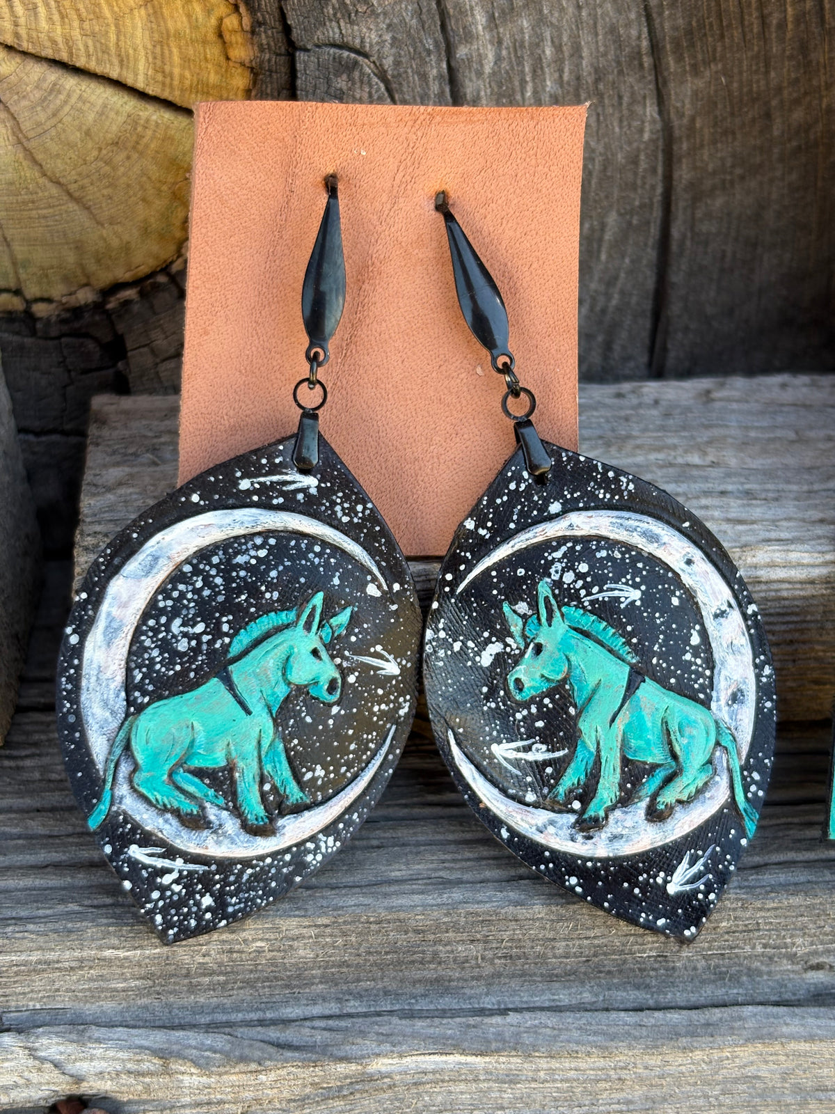 Blue Ass Earrings