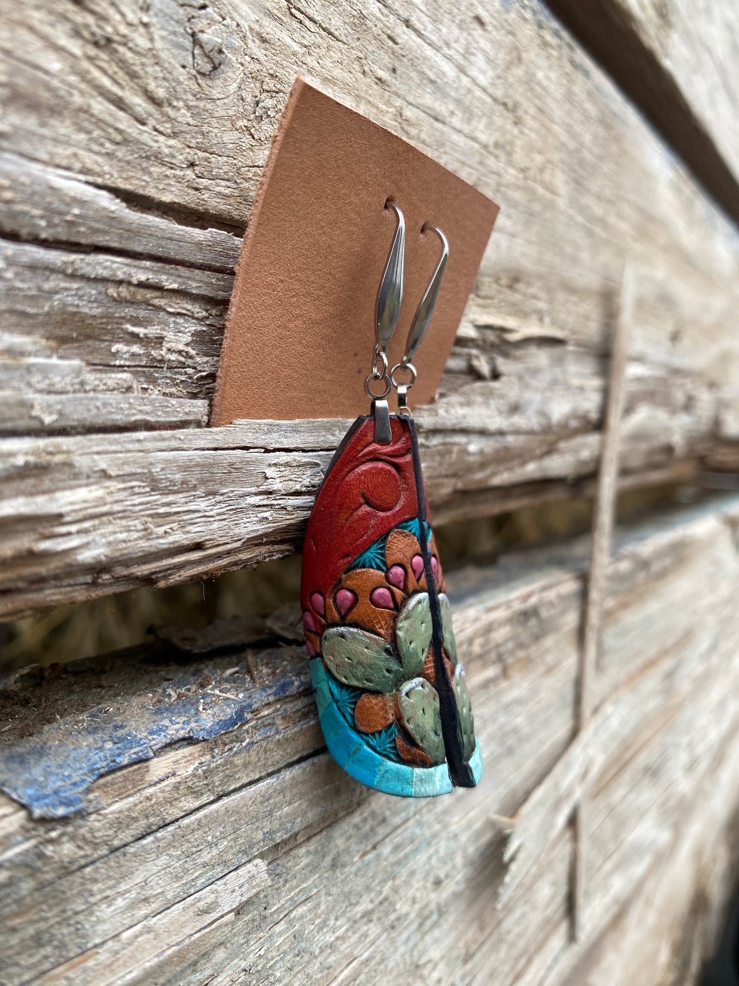 Rolled Cactus Earrings