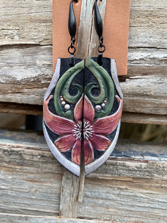 Floral Split Earrings