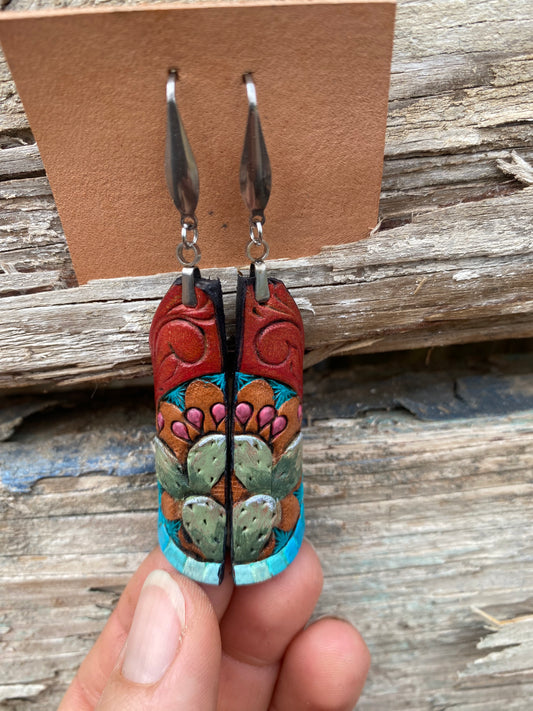 Rolled Cactus Earrings