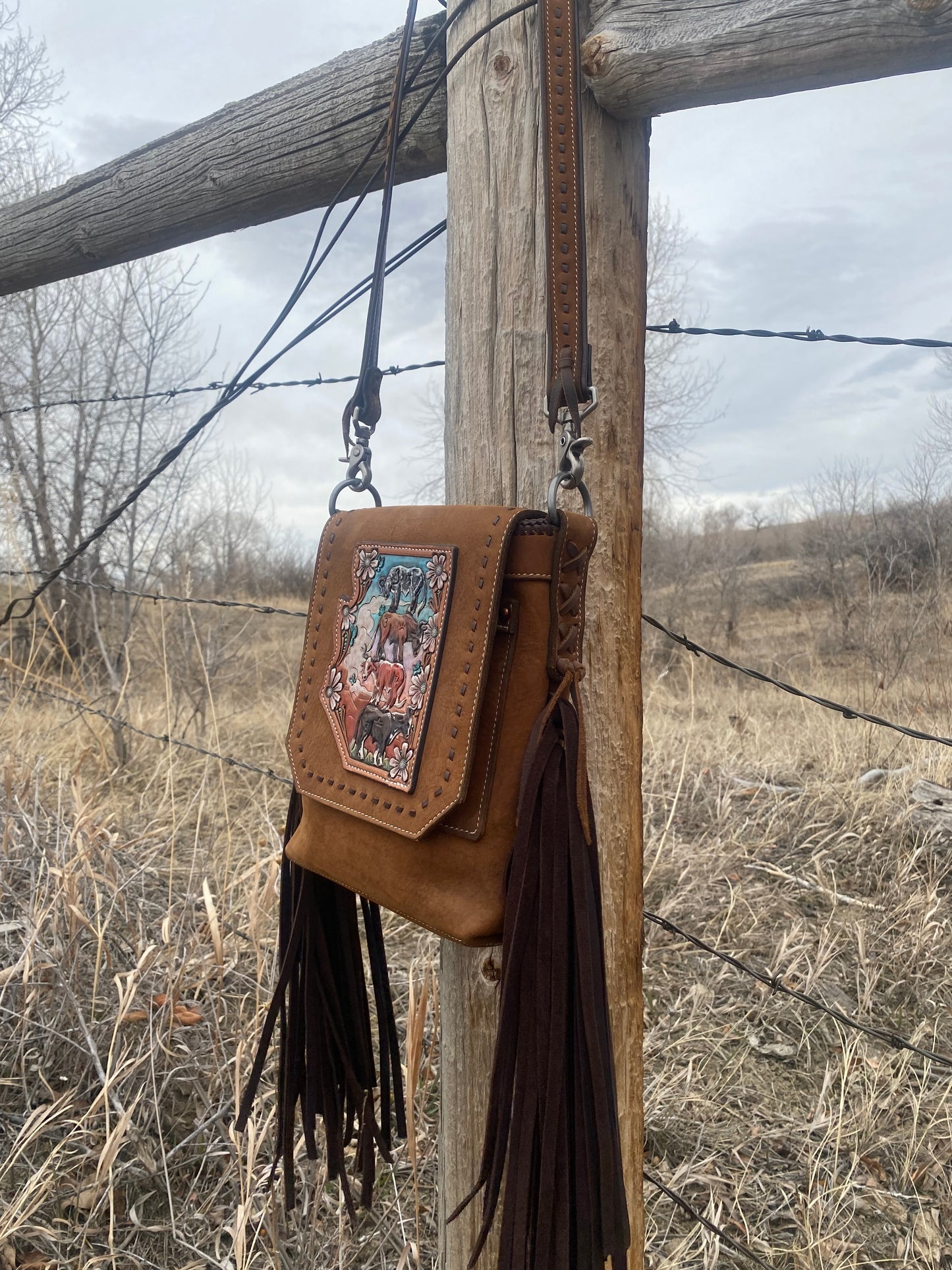 Stacked Steers Purse