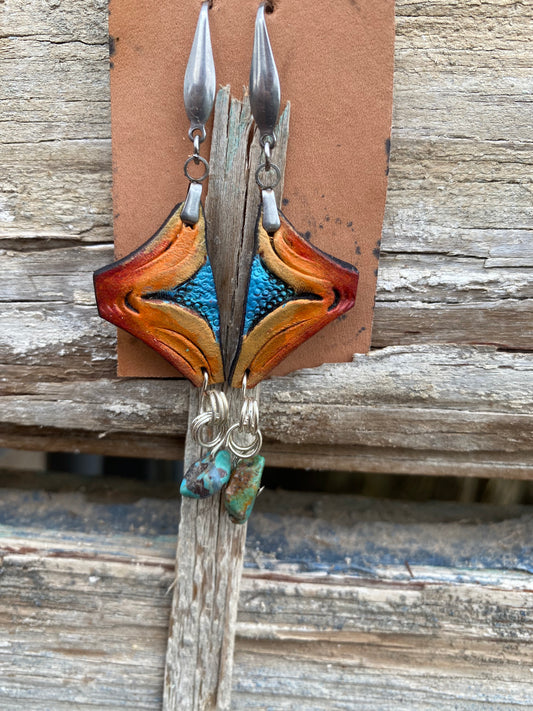 Floral Split Earrings