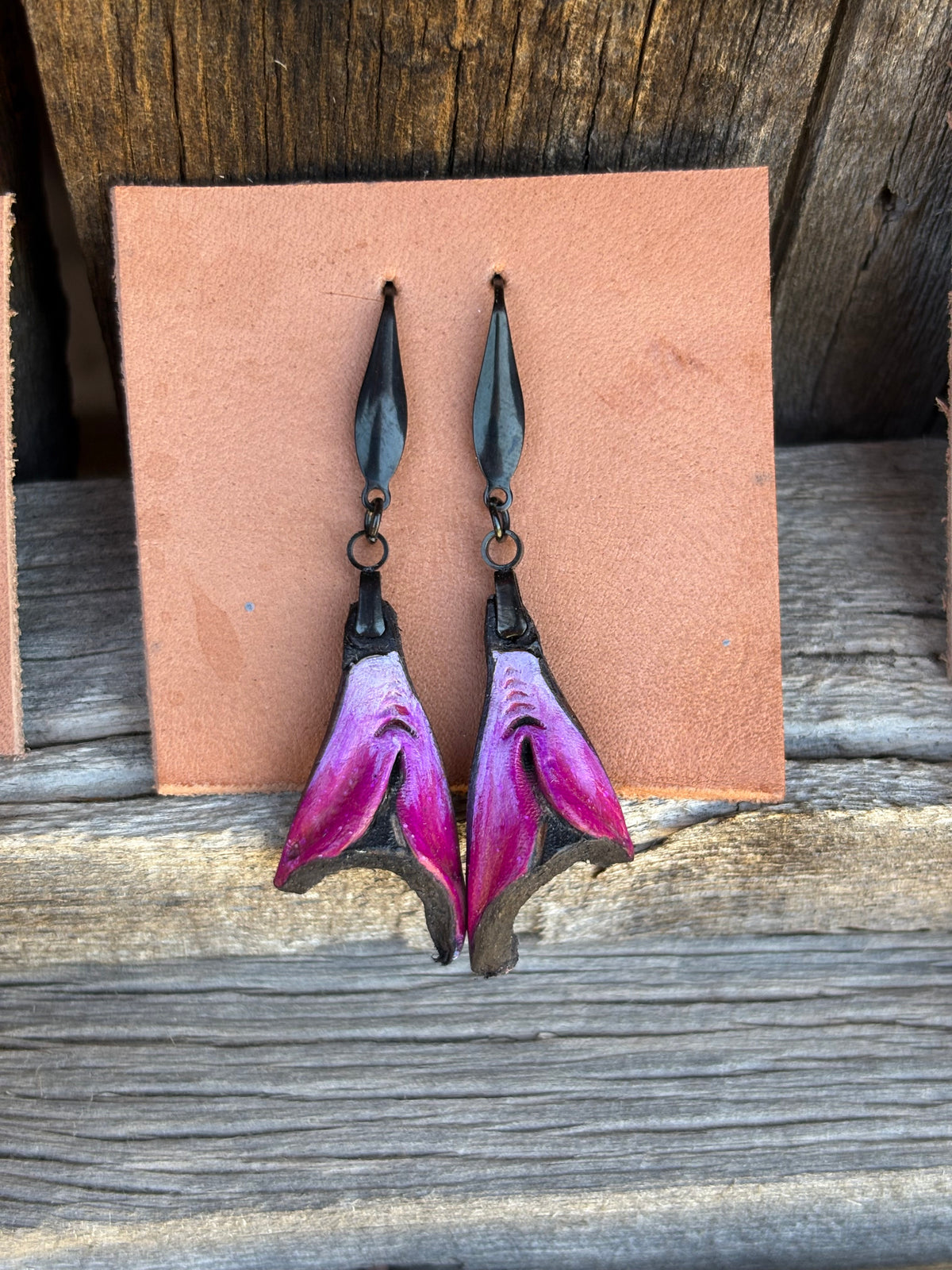 Violet Pedal Earings